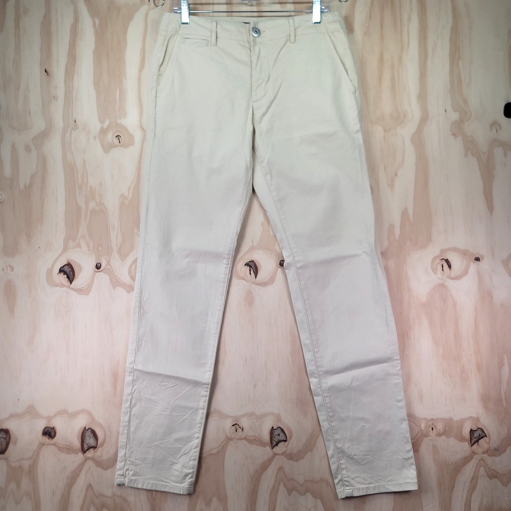 Paige Danford Chino Pants Mens 31x32 Cream Tusk Casual Career Preppy Stretch